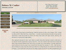 Tablet Screenshot of dolorescoulterlaw.com